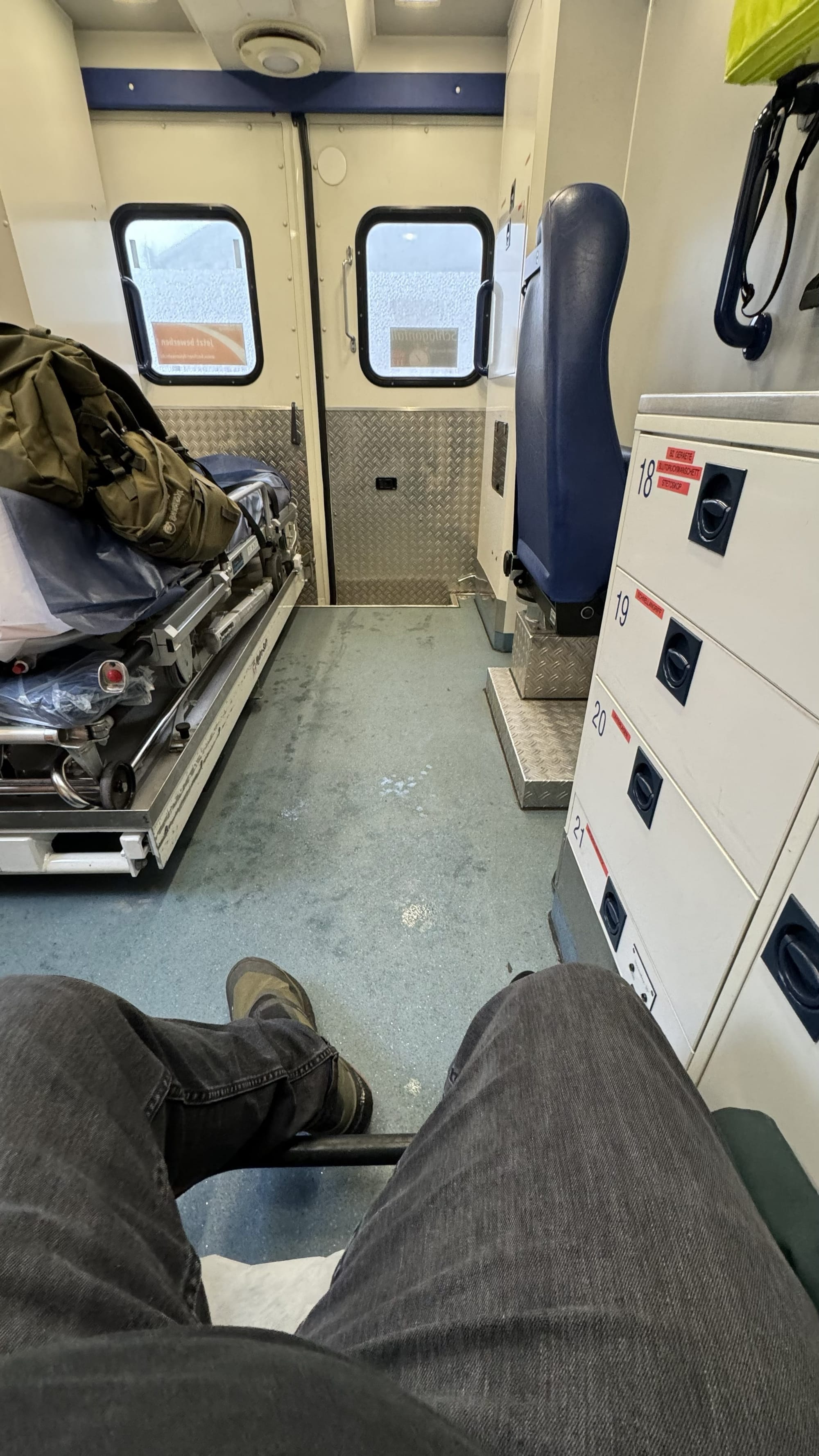 Interior of my ambulance